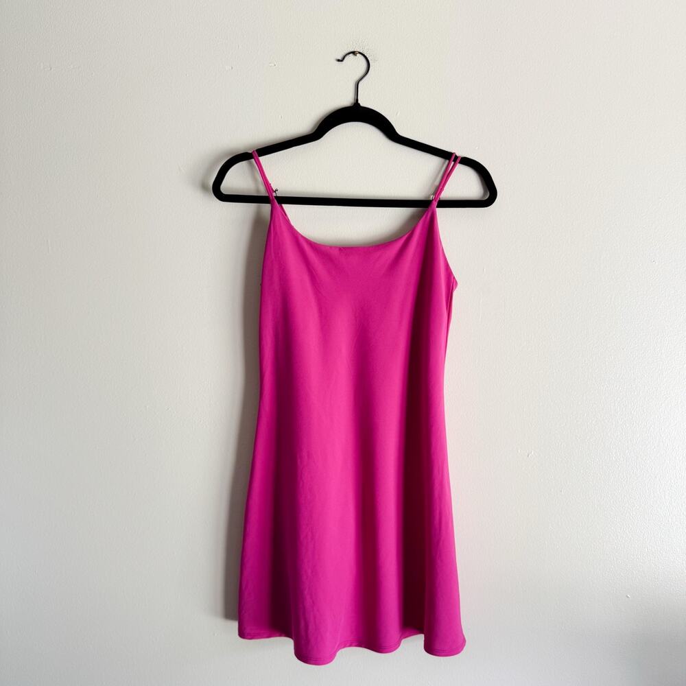 Abercrombie & Fitch Hot Pink Traveler Mini Dress with Built In Shorts Small Tall